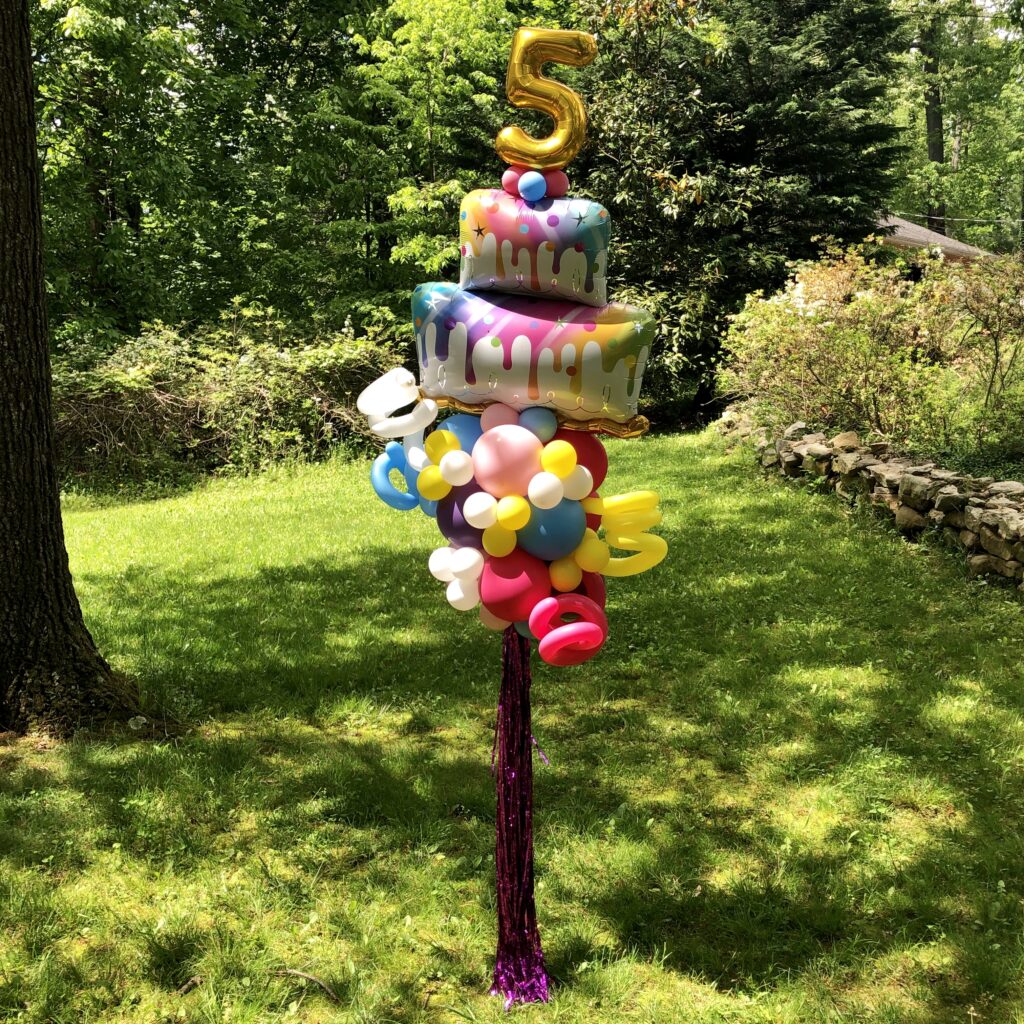 Balloon Birthday Cake Deliery